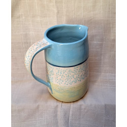Pichet turquoise et vert chartreuse- Pi20