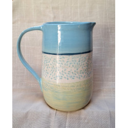 Pichet turquoise et vert chartreuse- Pi20