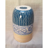 MUG / GOBELET ocre et pétrole, motif celtique - M12
